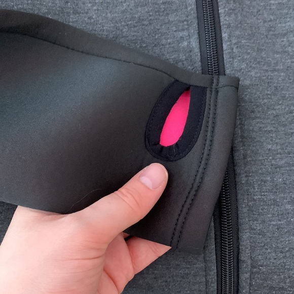 Hot Pink & Black Gym Yoga Workout Jacket - Picture 5 of 9